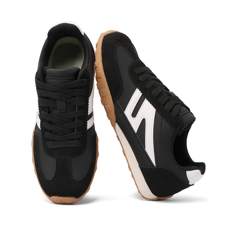 Image of Sneakers for Women Retro Fashion Trendy Sneakers with Foam Insole Casual Shoes for Walking Tennis Classic Non-Slip Comfort Shoes