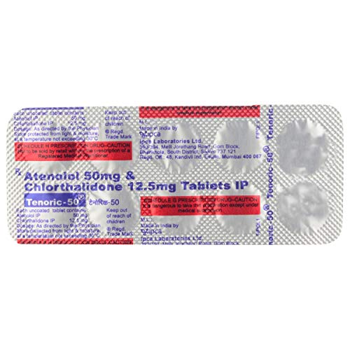 Image of Tenoric 50 - Strip of 10 Tablets