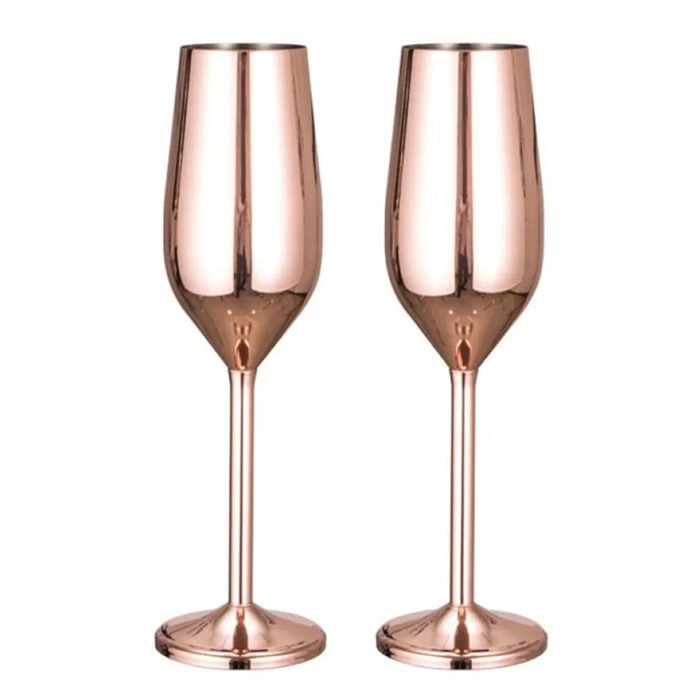 Copas de metal 2pcs para regalo de bodas y aniversarios románticos en el hogar