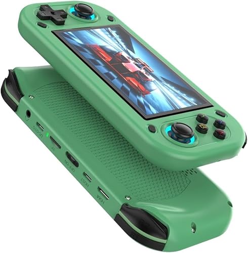 Console di gioco portatile R43S, Mini console di gioco rétro con 14000 giochi HD, Schermo IPS da 4,3 pollici, 20 emulatori integrati, Scheda SD da 64GB, Batteria da 28000mAh, Regalo di compleanno