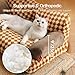 MEWOOFUN groß Katzenbett kleines Hundesofa Flauschig und waschbar Katzensofa Hundebett für Katzen, weich Katzenbett katzencouch mit Rutschfester Unterseite, Braun 66x48cm