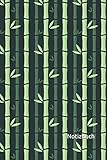  Notizbuch: Bambus Notizbuch  6x9 Zoll DIN A5  120 Seiten Punktraster  Bambuspflanze Notizheft  Glücksbambus Tagebuch  Drachenbaum Notebook