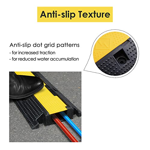 Snapklik.com : 1 Channel Cable Protector Ramp Wire Cover Outdoor Cord ...