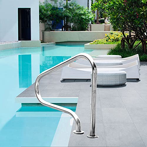 Baranda para piscina acero inoxidable 80x80 cm miniatura 1