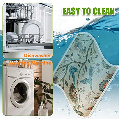 6Pcs Swedish Dishcloths For Kitchen, Spring Hummingbird Swedish Dish Towels, Reusable Swedish Paper Towels Cleaning Cloths Absorbent Dish Cloth Quick Drying Washable Decorative Swedish Towels #TOP3