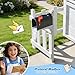 JOYLDIAS Kids Outdoor Playhouse, Cedar Wooden Playhouse with Play Kitchen Set, Tic-Tac-Toe,Chalkboard, Mailbox, Doorbell, Dutch Door & Pet Door for Toddlers Ages 3-12 Backyard Garden Outdoor Play