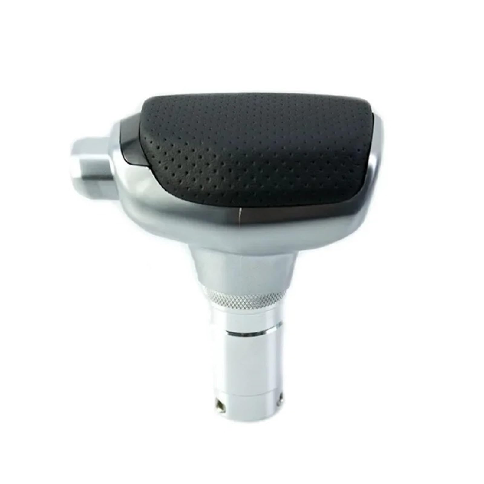 Jxewmtmc for Kia K3 K4 K5 K7 Shifter Gear Stick Automatic Shift Knob Carbon Interior Gear Stick Shift Cover(Perforated Leather)