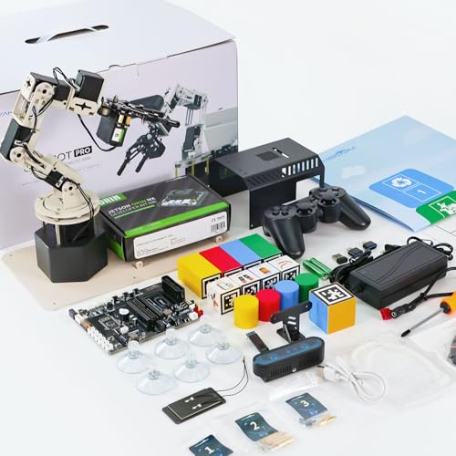 Image of Yahboom ROS2 Robot Car Ackerman Steering Chassis,AI Visual Recognition Embodied Intelligence AI for Jetson Nano B01 4GB,AI Voice Interaction(Superior Ver with Nano-4GB)
