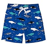 ☺UPF 50 + wasserdicht und schnell trocknen Stoff: dieser jungen Badehose aus atmungsaktiven schnell trocken wasserdichtem Material mit 4-Wege-Stretch und UPF 50 + gemacht die 98 % der schädlichen UV-Strahlung der Sonne blockiert.