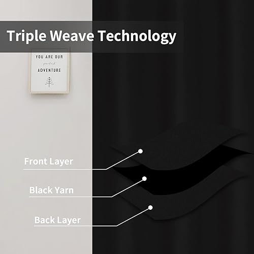 Miniatura 3 de Easy-Going - Cortinas blackout unicolor, con ojales, para aislamiento térmico, reducción de ruido y oscurecimiento de habitación o sala de estar, 2