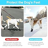 4 Stück Hundeschuhe Pfotenschutz Hunde Schuhe Outdoor atmungsaktiv Hundeschuhe Hundesocken Anti Rutsch für Füße mit Einer Breite von ca. 5,6 cm XL