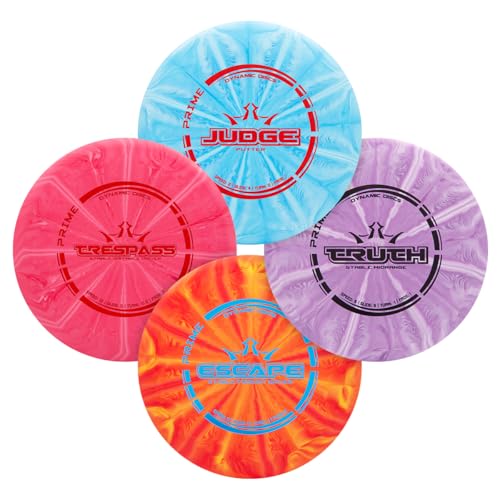 Dynamic Discs Prime Burst 4-Disc Golf Starter Set | Includes