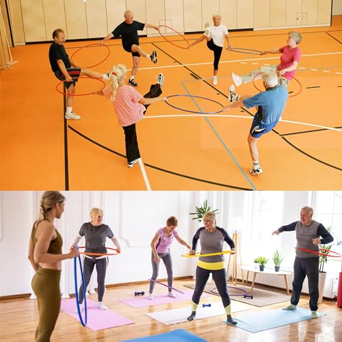 Image of LYGER 24inch Plastic Kids & Adults Hoops Exercise Equipment Rings for Sports- 1Pc Hula Hoop