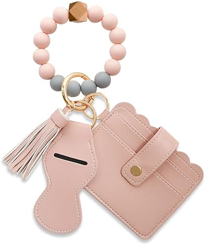 Llavero Pulsera Llavero Pulsera Silicona Brazalete Billetera Tarjeta Chapstick Holder