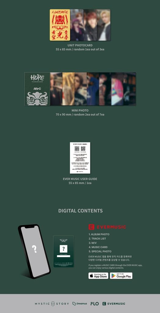 ARrC - 3rd Mini Album Hope Ever Music Platform Album (2 versions SET)