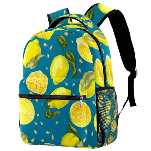 Mochila para niñas y niños ideal como regalo casual de limones amarillos