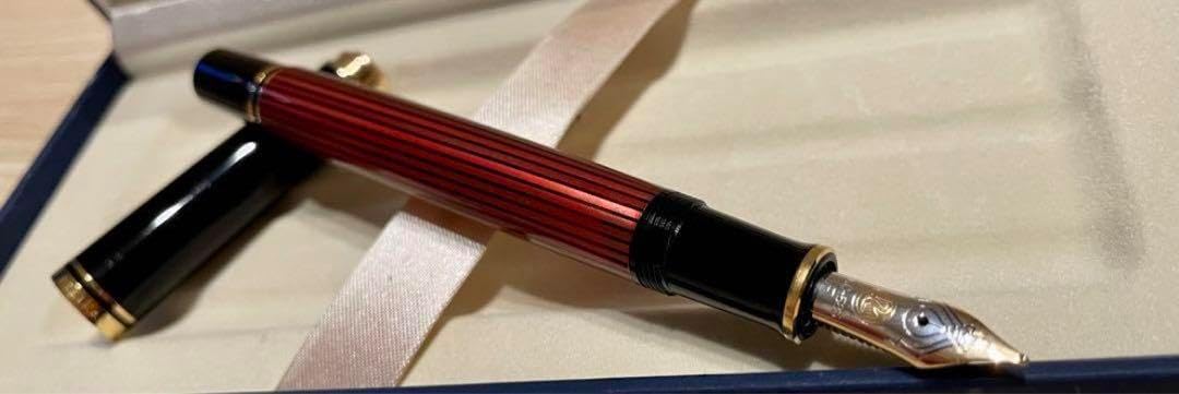 ペリカン スーべレーン レットストライプ M400 14C EF ☆Pelikan