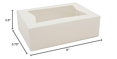 Miniatura 14 de Southern Champion Tray 24003 Caja de cartón blanco para panadería, 8 pulgadas de largo x 5-34 pulgadas de ancho x 2-12 pulgadas de alto (caja de 200)