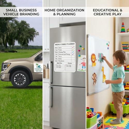 Image of 2 Pack of Blank Magnets with Rounded Corners, Blank Car Magnet Set - Magnet for Commercial or Marketing Vehicles /Cars to Advertise Business, Company Logo, and Prevent Car Scratches & Dents (18x24)