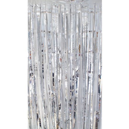 Gapfancydress Silver Tinsel Shimmer Curtain,91cmx244cm,34134.