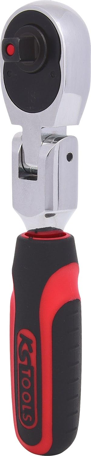 KS Tools 918.1493 Chromeplus Leva a Cricco con Snodo, 72 Denti, 1/4"