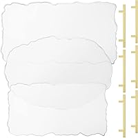 Hoolerry 9-Pc Resin Tray Molds with Gold Handles - Silicone Epoxy Molds for Faux Agate Trays, DIY Crafts, Serving Boards & Home Decor (3 Sizes)