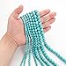 100Pcs Natural Stone Beads 8mm Turquoise Round Gemstone Loose Beads with Elastic Bracelet String for Bracelets Necklace Jewelry Making