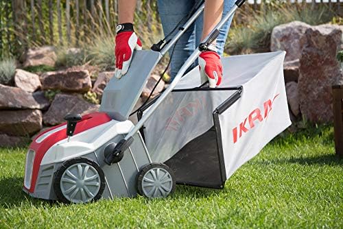 Bild 4 - IKRA Elektro Vertikutierer Rasenlüfter IEVL 1840 Fangkorb 55l Arbeitsbreite 40cm Arbeitstiefe einstellbar 1.800W Grau/Rot/Schwarz