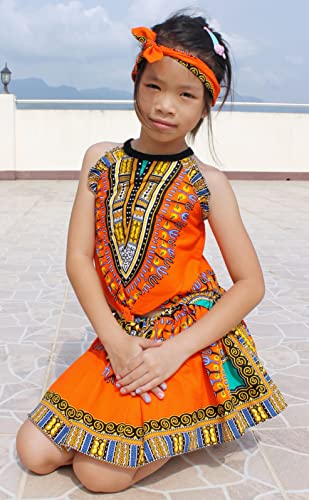 RaanPahMuang Girls Light Sleeveless Dashiki Dance Show Cotton Frill Angel Shirt2