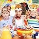 Tier Geburtstag Party Hüte, 24PCS Tierische Stirnbänder Dschungel Safari Tier Geburtstag Papier Party Krone für Kinder, Tierkostüm DIY Geschenk Fotorequisiten Zubehör für Kinder Geburtstag Fiesta