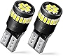 AUXITO 194 LED Bulbs 168 175 2825 W5W T10 24-SMD 3014 Chipsets 6000K White for Car Dome Map Door Dash Instrument Courtesy License Plate Lights Pack of 2