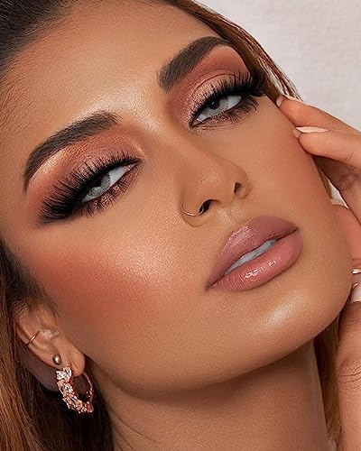 Mink Lashes Natural Look False Eyelashes Wispy Fluffy 3D Mink Lashes Cat Eye Flat Lashes Natural Fox Eye Fake Lashes Extensions Strip Eyelashes Pack 7 Pairs #TOP1