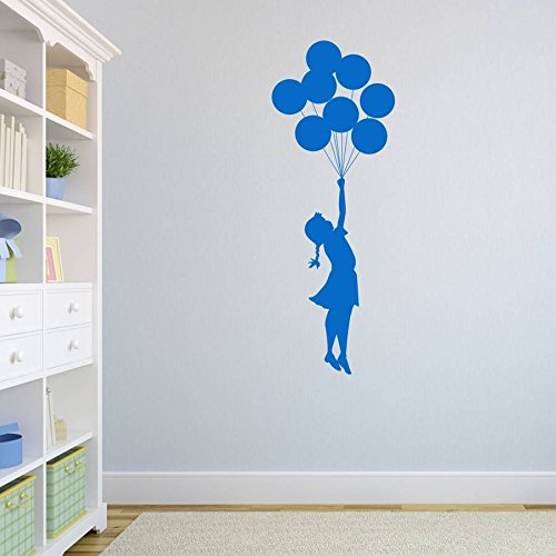 Adesivo Da Parete Banksy - Bambina Con Palloncino, Vinile 17,5x38 Cm, Decorazione Moderna - Foto 13