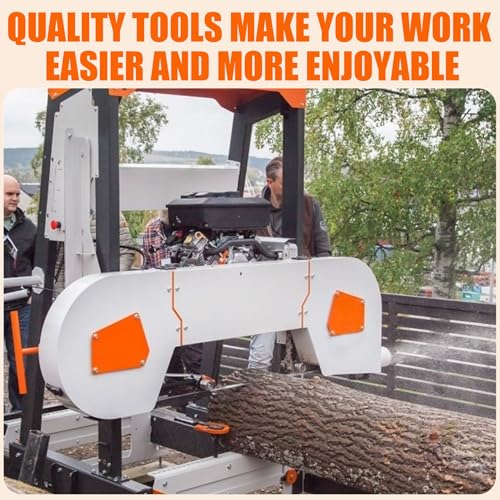 Image of 132 inch Sawmill Bandsaw Blades 5-Pack Compatible with Wood-Mizer, Bandsaw Blades Compatible with Woodland, Harbor Freight, Frontier, Timbery,TMG Industrial Mills, 10All-Purpose Sawing