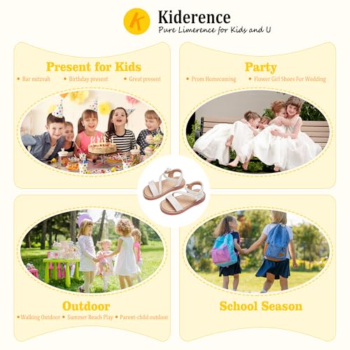 Image of Kiderence Toddler Girls Sandals Little Girls Kids Summer Shoes Toddler Sandals