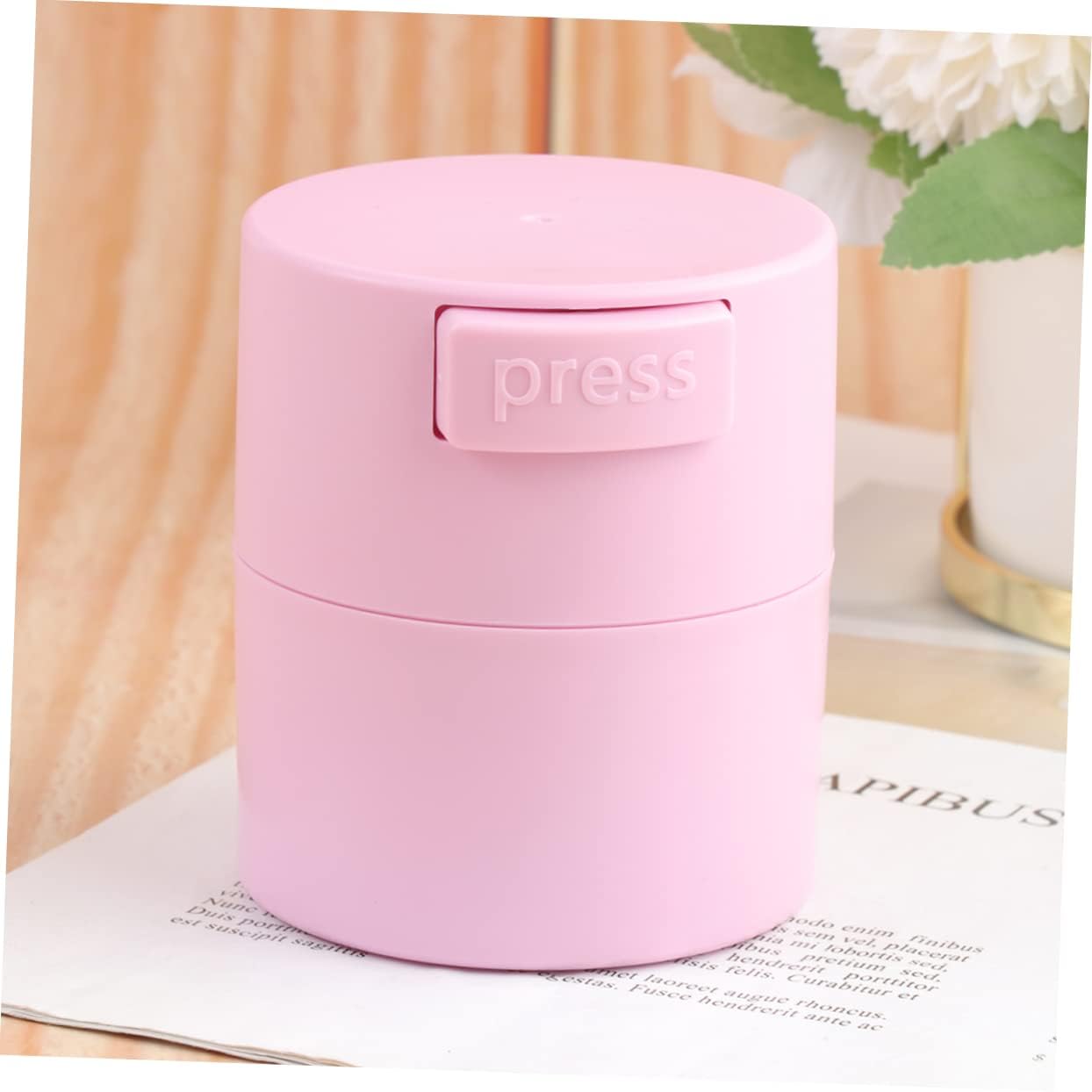 WOONEKY 3pcs Storage Jar Sealed Container for Eyelash Extension and Lightweight Capacity for Adhesives for Travel and Home Use