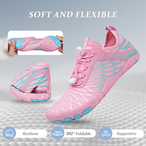 Image of Barefoot Shoes for Women & Men, Grounded Walking Hiking Barefoot Shoes, Wide Toe Box Non-Slip Water Athletic Footwear, Comfortable Vitality Barefoot Footwear, Trail Running Sneakers Unisex