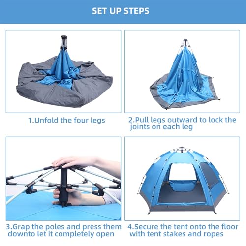 Carpa instantánea para camping pop up para 2 personas miniatura 3