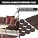 Yelanon Felt Furniture Pads -182 Pcs Premium Felt Pads for Chair Legs Furniture, Floor Protectors for Hardwood Floors, Brown