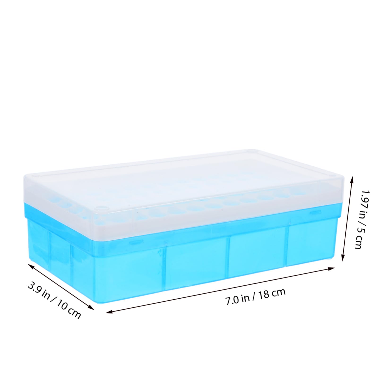 NAMOARLY 2 Pcs Box Centrifuge Test Tube Rack Detachable Tube Racks Laboratory Rack Storage Holder Holder Blue Plastic
