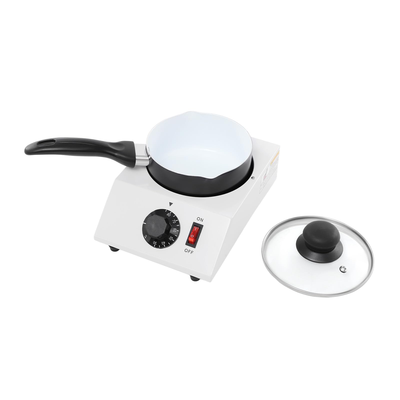 Pentola elettrica per sciogliere il cioccolato in alluminio e ceramica, 40 W, con temperatura regolabile da 30 a 75 °C, per cottura in forno, pasticceria, casa