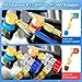 Tigbear R1234yf Quick Couplers Kit, R1234YF to R134A Quick Coupler Adapter, High/Low Side Quick Coupler R1234YF AC Charging Hose Adapter Fitting Connector for Car Conditioner AC Charging (90° Adapter)