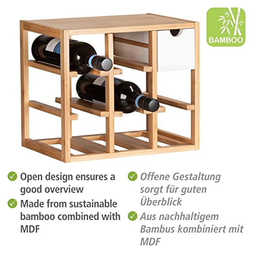 Soporte para botellas Wenko Finja de bambú 33,5x29x24 cm miniatura 3