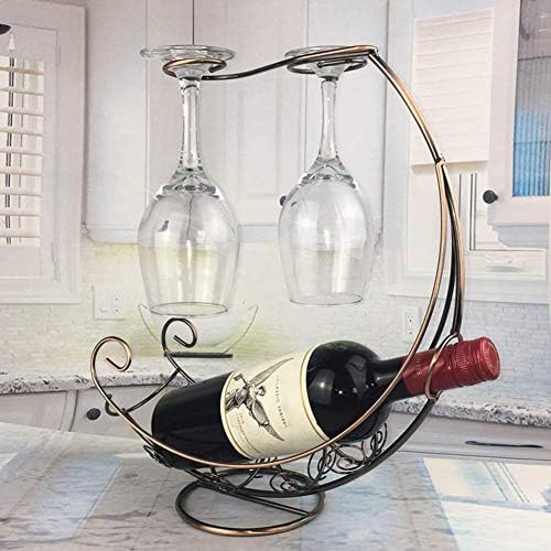 Bottle Metal Bracket Display Stand Wine Rack Glass Holder Organizer Hanging Type
