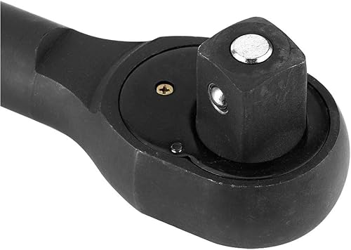 Miniatura 7 de Fydun Llave de casquillo de trinquete de alta resistencia, cabeza cuadrada, reversible, herramienta de reparación automática de longitud media (1