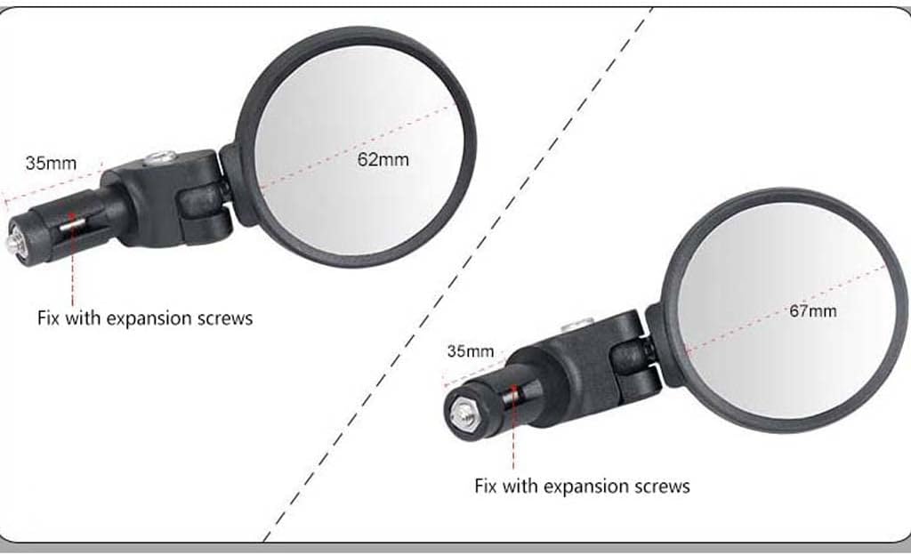 Rear View Handlebar Bike Mirror|Bicycle Wrist Mirror| Bicycle Rearview Mirror Handle Side Mirror Small Mountain Bike Road Bike Rearview Mirror