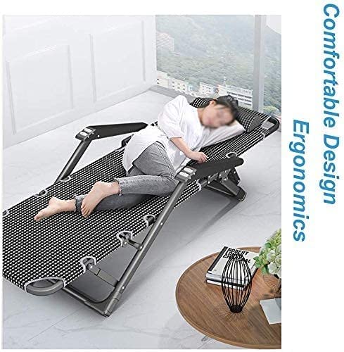 Chaise zéro gravité inclinable et pliante extérieure ergonomique