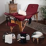 chiropraktik liege ebay ✔️PROFI THERAPIELIEGE: Zubehör wie ein verstellbares Kopfteil, Armauflagen, Handtuch- und Ölflaschenhalter, sowie Kissen für Knie und Nacken ermöglichen vollumfängliche Massagebehandlungen