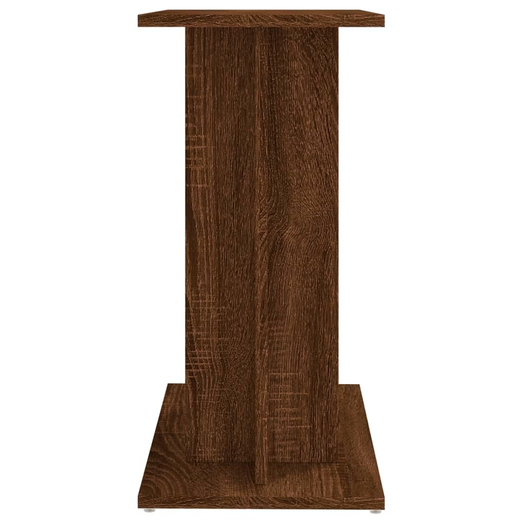 vidaXL Support pour Aquarium, Armoire 3 Niveaux, Meuble de Base avec Rangement, Chêne Marron Bois d'Ingénierie