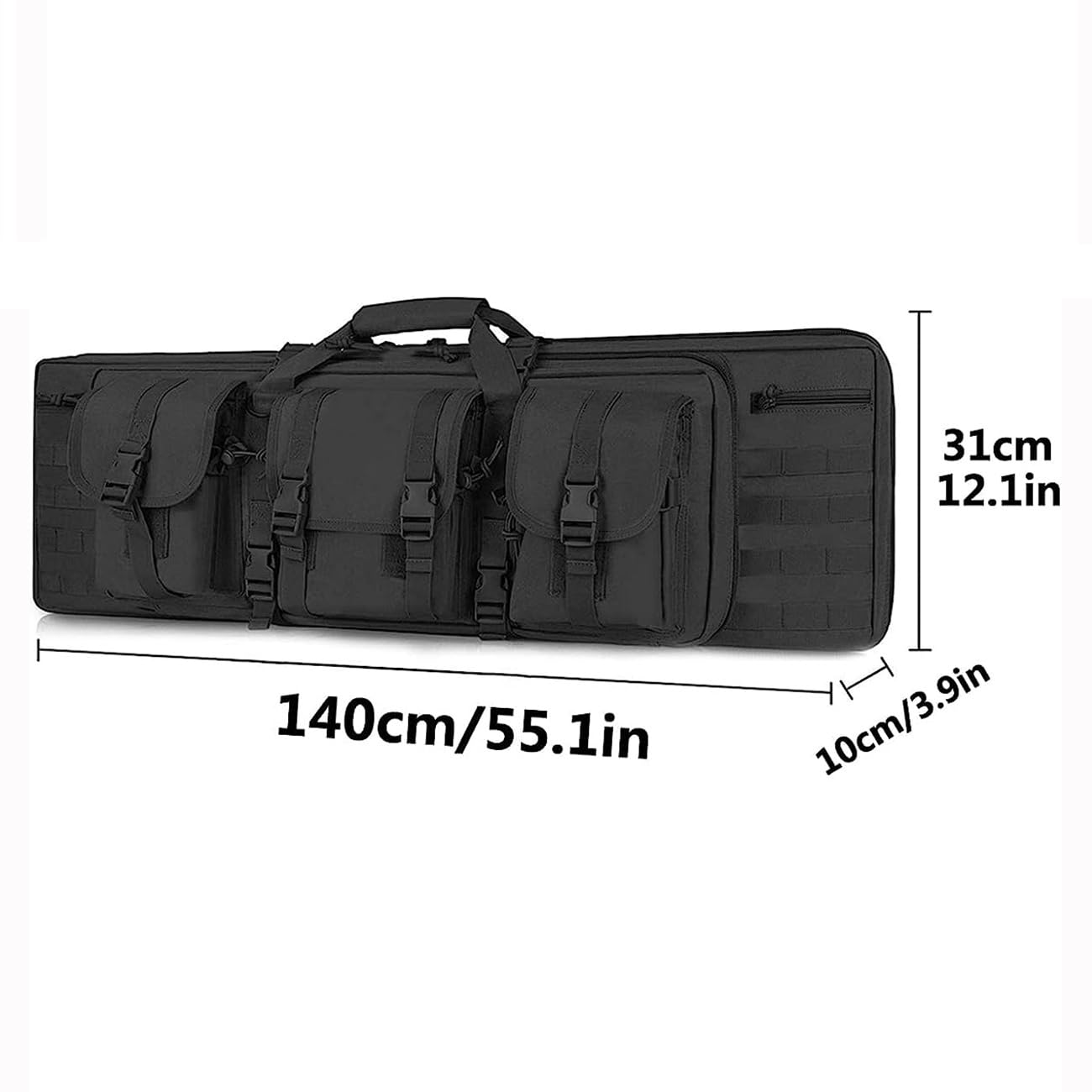 Maletin Arma Larga,Rifle Airsoft Bolsa TáCtica Funda para Arma Acolchado,Estuche para Rifle táctico para armacon Correa De Hombro Bolsa De Transporte Vaina para Caza Disparando